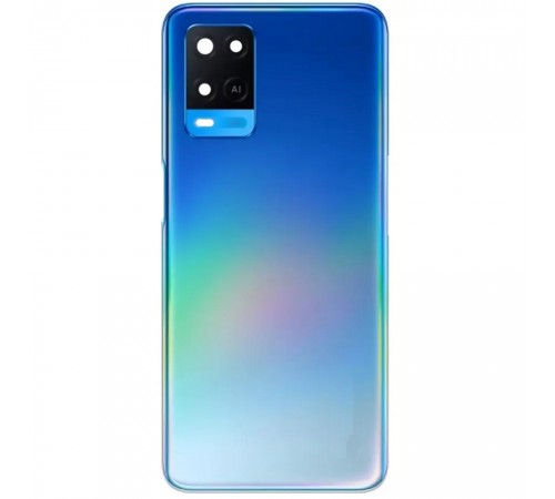 Задня панель корпуса для Oppo A54 4G, синя (Starry Blue) + скло камери