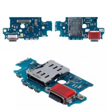 Шлейф для Samsung S926 Galaxy S24 Plus, коннектора зарядки, микрофона, плата зарядки, Original (PRC)