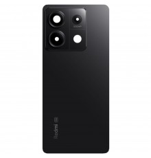Задняя панель корпуса для Xiaomi Redmi Note 13 Pro 5G, черная (Midnight Black) + стекло камеры