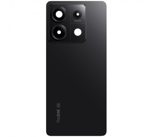 Задняя панель корпуса для Xiaomi Redmi Note 13 Pro 5G, черная (Midnight Black) + стекло камеры