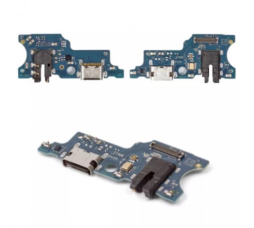 Шлейф для Samsung A065 Galaxy A06, коннектора зарядки, с микрофоном, с компонентами, Сopy, плата зарядки