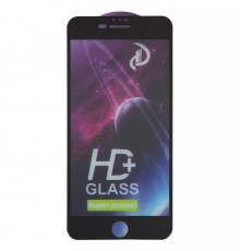 Захисне скло ASP для Apple iPhone 7 Plus, iPhone 8 Plus, сумісне з чохлом, Full Glue, чорне 