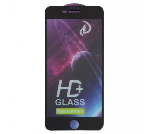 Защитное стекло ASP для Apple iPhone 7 Plus, iPhone 8 Plus, совместимо с чехлом, Full Glue, черный