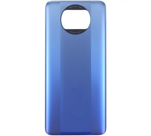 Задня панель корпуса для Xiaomi Poco X3 Pro, синя (Frost Blue), Copy, 48MP, M2102J20SG, M2102J20SI