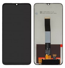 Дисплей для Umidigi A11, A11S, A9; Xiaomi Poco C3, Redmi 10A, Redmi 9A, Redmi 9AT, Redmi 9C, черный, без рамки, Оригинал (переклеено стекло), M2006C3LG, M2006C3LI, M2006C3LC, M2006C3MG, M2006C3MT