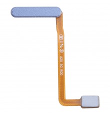 Шлейф для Samsung A256 Galaxy A25, кнопки ввімкнення, сканера відбитка пальця (Touch ID), блакитний (Optimistic Blue), Original (PRC) 