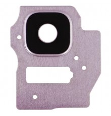 Скло камери для Samsung G955F Galaxy S8 Plus, G955FD Galaxy S8 Plus, рожеве (Rose Pink), з рамкою