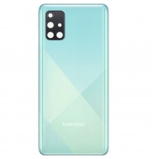 Задня панель корпусу для Samsung A715F/DS Galaxy A71, блакитна (Prism Crush Blue) + скло камери