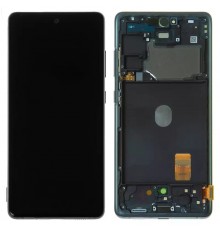 Дисплей для Samsung G780 Galaxy S20 FE, синий, с рамкой, Original, сервисная упаковка, #GH82-24220A/GH82-24219A