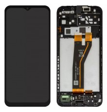 Дисплей для Samsung A146B Galaxy A14 5G, черный, с рамкой, Original (PRC), BS066FBM-L09-DB01_1.1