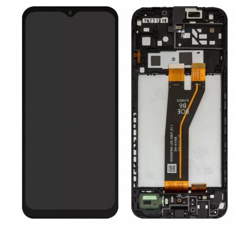 Дисплей для Samsung A146B Galaxy A14 5G, черный, с рамкой, Original (PRC), BS066FBM-L09-DB01_1.1