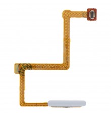 Шлейф для Xiaomi Poco F4 GT, кнопки включения, сканера отпечатка пальца (Touch ID), серебристый (Knight Silver), Original (PRC)