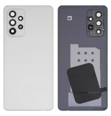 Задня панель корпусу для Samsung A528 Galaxy A52s 5G, біла + скло камери