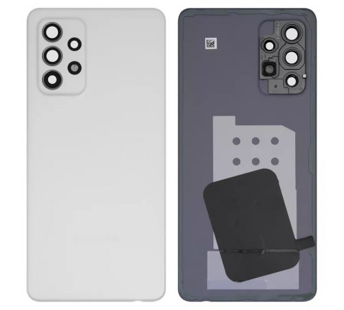 Задняя панель корпуса для Samsung A528 Galaxy A52s 5G, белая + стекло камеры
