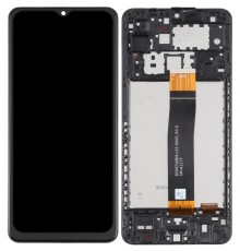 Дисплей для Samsung A125F Galaxy A12, A127 Galaxy A12 Nacho, M127 Galaxy M12, черный, с рамкой, Original (PRC), SM-A127F BS065WBM-L02-6K00_R0.0