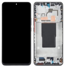Дисплей для Xiaomi 12T, 12T Pro, черный (Black), с рамкой, Original (PRC) (переклеено стекло), 22071212AG, 22081212UG, 22081212G