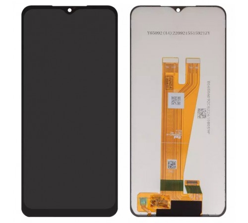 Дисплей для Samsung A045 Galaxy A04, черный, без рамки, Оригинал (переклеено стекло)