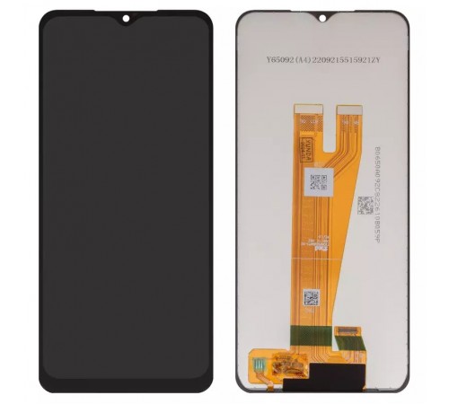 Дисплей для Samsung A045 Galaxy A04, чорний, без рамки, Оригінал (переклеєне скло)