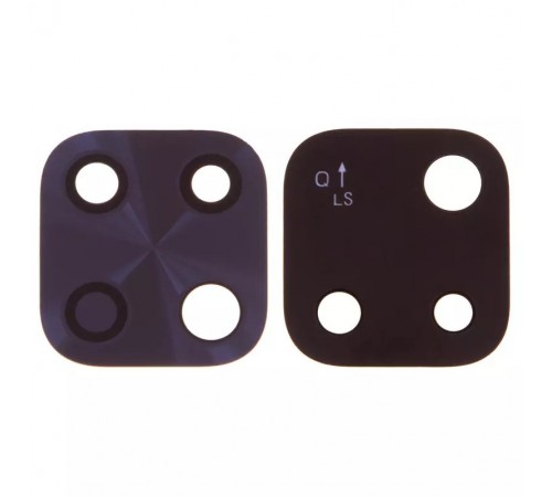 Скло камери для Xiaomi Redmi 10C, Poco C40, чорне, без рамки, маленьке