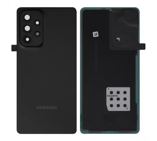 Задняя панель корпуса для Samsung A536 Galaxy A53 5G, черная + стекло камеры