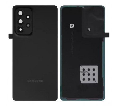 Задняя панель корпуса для Samsung A536 Galaxy A53 5G, черная + стекло камеры