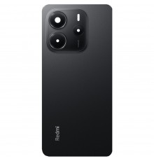 Задняя панель корпуса для Xiaomi Redmi Note 14 4G European, черная (Midnight Black) + стекло камеры