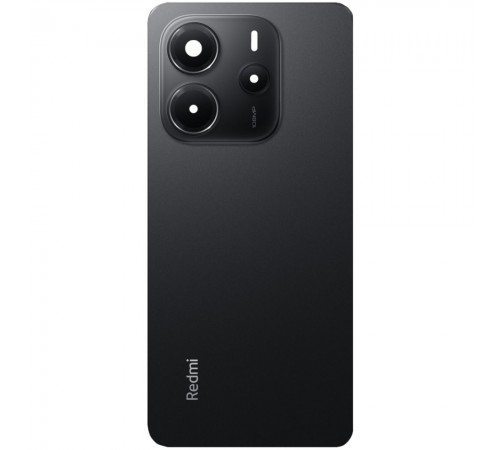 Задняя панель корпуса для Xiaomi Redmi Note 14 4G European, черная (Midnight Black) + стекло камеры