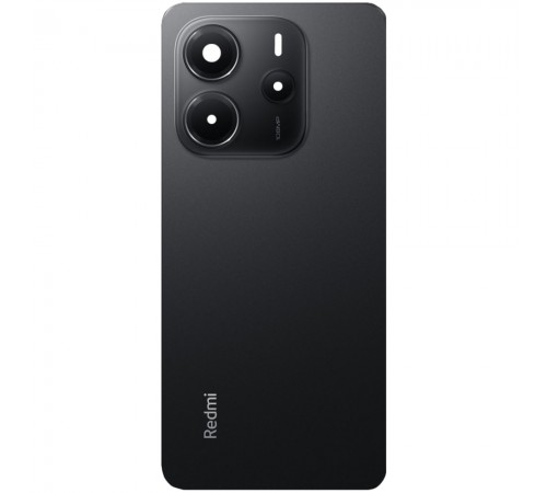Задняя панель корпуса для Xiaomi Redmi Note 14 4G European, черная (Midnight Black) + стекло камеры Задняя панель корпуса для Xiaomi Redmi Note 14 4G European, черная (Midnight Black) + стекло камеры