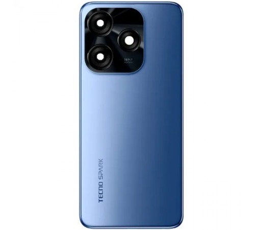 Задня панель корпуса для Tecno Spark 10C, синя (Meta Blue), Copy + скло камери