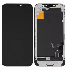 Дисплей для iPhone 12 mini, черный, с рамкой, Copy, Tianma, (TFT)