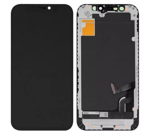 Дисплей для iPhone 12 mini, черный, с рамкой, Copy, Tianma, (TFT)