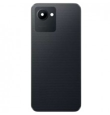 Задняя панель корпуса для Realme C30s, черная (Stripe Black) + стекло камеры