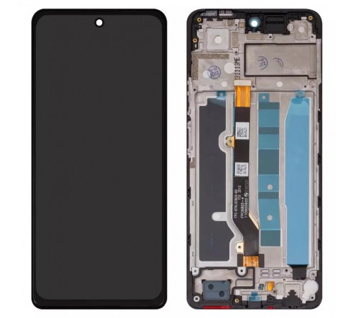 Дисплей для Infinix Hot 40 (X6836), чорний, з рамкою, High Copy, FPC6805  