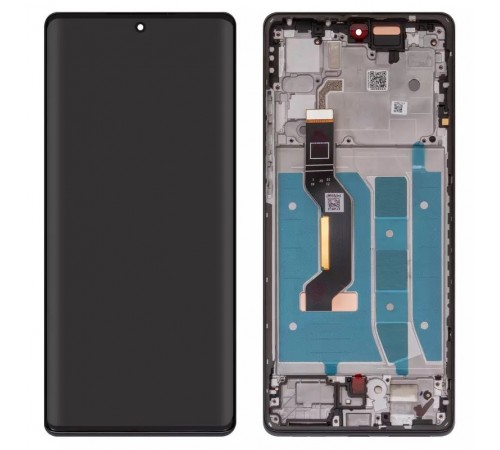 Дисплей для Motorola Moto G85, чорний, з рамкою, Original (PRC), XT2427-3