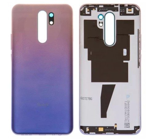 Задняя панель корпуса для Xiaomi Redmi 9, синяя, розовая (Blue Pink)