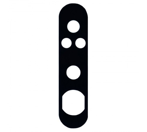 Стекло камеры для Samsung A805 Galaxy A80, A905, черное, без рамки