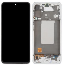 Дисплей для Samsung A566 Galaxy A56, серебристый (Lightgray), с рамкой, Original