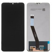 Дисплей для Xiaomi Poco M2, Redmi 9, чорний, без рамки, Оригінал (переклеєне скло), M2004J19G, M2004J19C