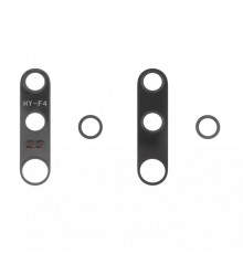 Стекло камеры для Xiaomi Mi 10 Pro, черное, комплект 2 шт., M2001J1G