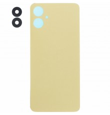 Задняя панель корпуса для Samsung A065 Galaxy A06, золотистая (Gold), Copy + стекло камеры