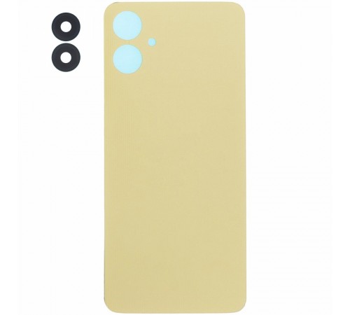 Задняя панель корпуса для Samsung A065 Galaxy A06, золотистая (Gold), Copy + стекло камеры