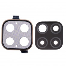 Скло камери для Huawei P40 Lite, золотисте, з рамкою