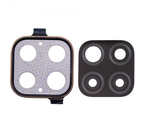 Скло камери для Huawei P40 Lite, золотисте, з рамкою