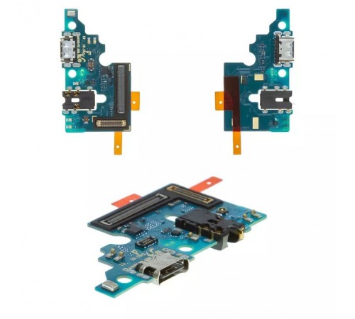 Шлейф для Samsung A515F/DS Galaxy A51, коннектора зарядки, коннектора наушників, мікрофона, плата зарядки, High Copy