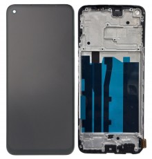 Дисплей для Realme Narzo 60 5G, черный, с рамкой, High Copy (OLED)