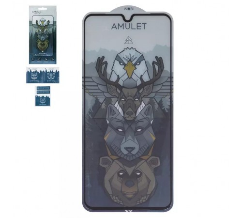 Защитное стекло iNobi Amulet для Samsung A225 Galaxy A22, A325 Galaxy A32, A336 Galaxy A33 5G, M225 Galaxy M22, M326 Galaxy M32 5G, Full Glue, Anti-Static, черный