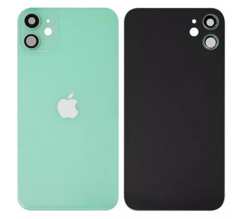 Задняя панель корпуса для iPhone 11, зеленая + стекло камеры, small hole