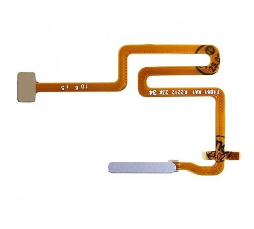 Шлейф для Realme C31, сканера відбитка пальця (Touch ID), сріблястий (Light Silver), Original (PRC)