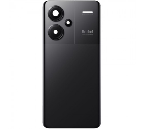 Задняя панель корпуса для Xiaomi Redmi Note 13 Pro Plus, черная (Midnight Black) + стекло камеры