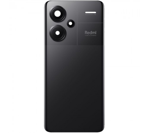 Задняя панель корпуса для Xiaomi Redmi Note 13 Pro Plus, черная (Midnight Black) + стекло камеры Задняя панель корпуса для Xiaomi Redmi Note 13 Pro Plus, черная (Midnight Black) + стекло камеры